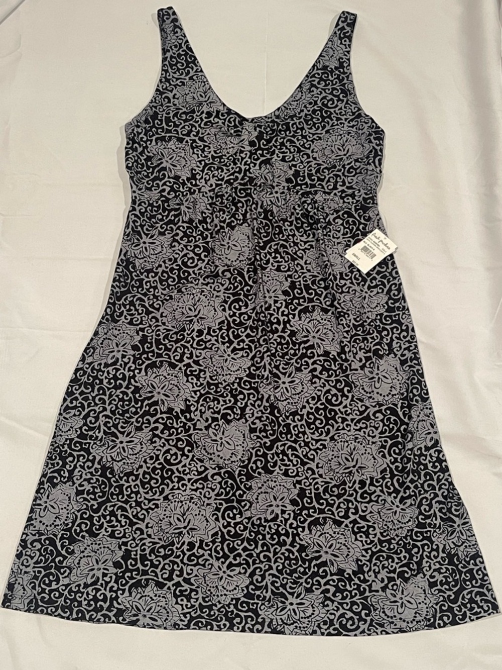 fresh produce Black and Gray Printed Dress